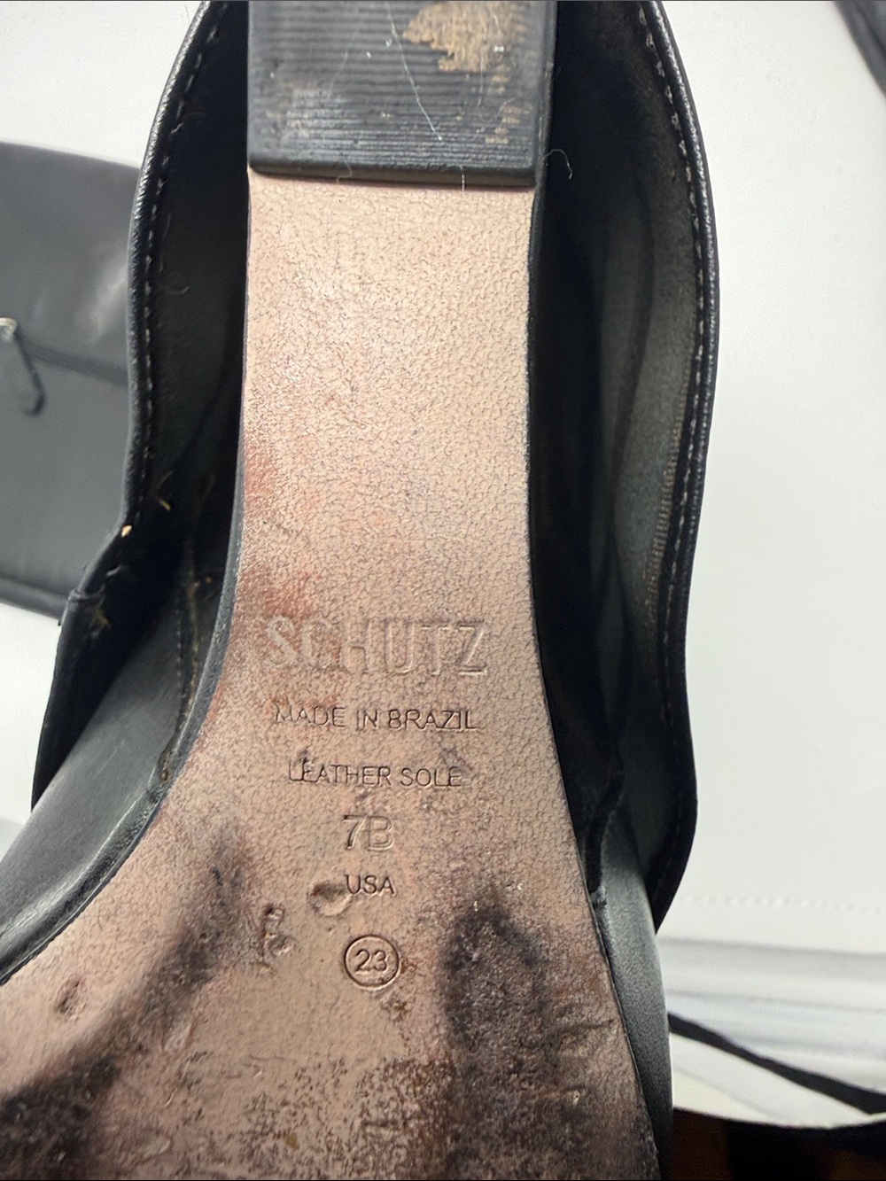 SCHUTZ Black Pointed-Toe Knee Boots with Buckle - Picture 7 of 9